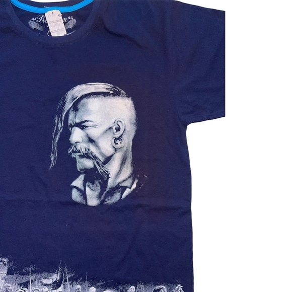 Ukraine Cossacks, Taras Bulba Navy Blue Tee Shirt - Picture 5 of 9